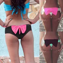 Великобритании стильная женская обувь с бантом для девочки Вырезать Бразильский стринги бикини Нижнее Бельё для Девочек Пляжные Штаны