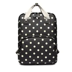 Miss Lulu для женщин рюкзаки обувь для девочек мальчиков школьные сумки ноутбук рюкзак в горошек клеенка сумка повседневное стильный рюкзачок