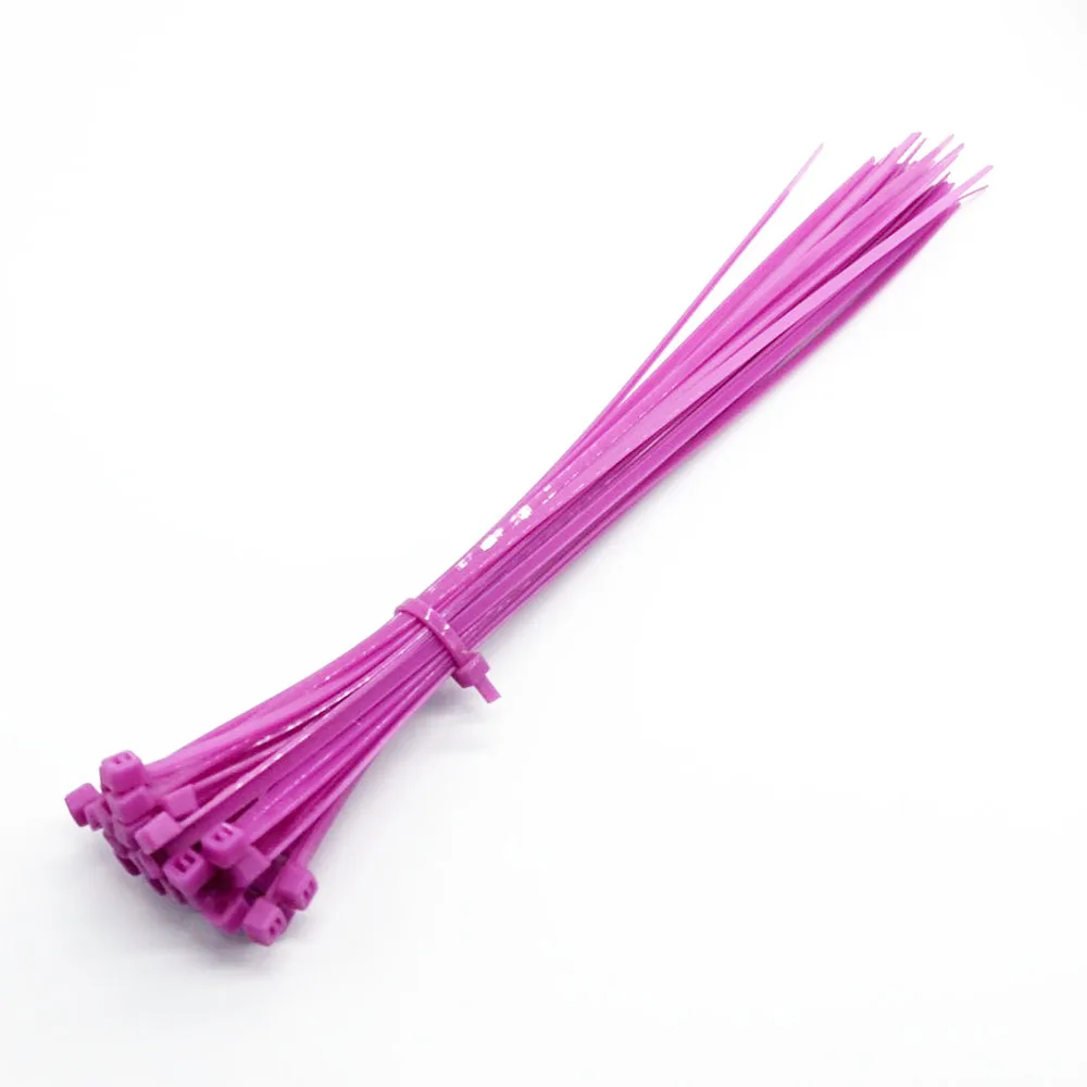 

Xingo 4.8x250mm Self locking Nylon Cable Zip Ties 100pcs Plastic Colored Cable Zip Tie UL Rohs Approved Loop Wrap Bundle Ties