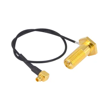 

10 Pcs Antenna WiFi Pigtail Cable MMCX male Rightangle to RP-SMA with 1.13mm Antenna WiFi Pigtail