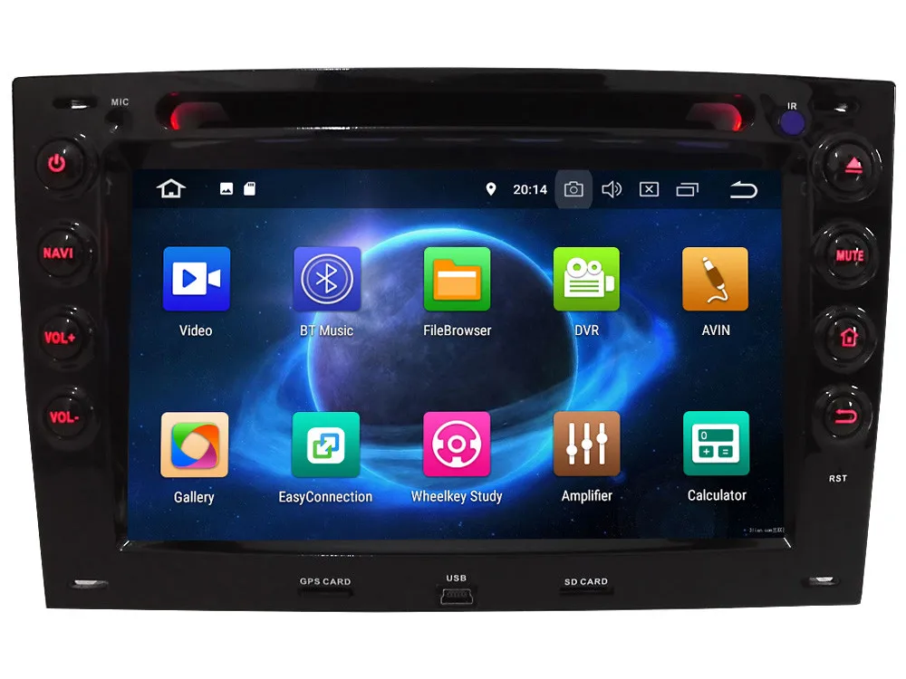 Perfect 7" Octa Core 4G Android 8.1 4GB RAM 64GB ROM BT Car DVD Player Radio Stereo Head Unit GPS Glonass For Renault Megane 2 2003-2010 1