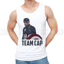 Летняя новая мода команда кепки дизайн мужские майки Капитан Америка винтажный Печатный мужской жилет на заказ