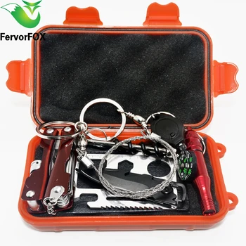 

NEW Outdoor Emergency Equipment SOS Kit First Aid Box Supplies Field Self-help Box For Camping Travel Survival Gear Tool Kits