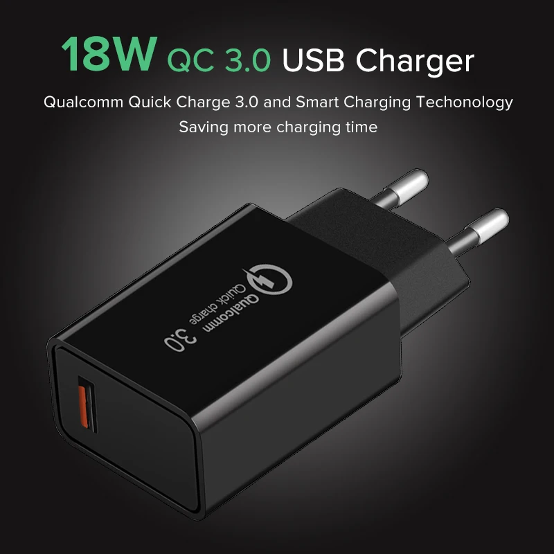 SUPTEC 18 Вт USB quick charge 3,0 5V 3A для Iphone 7 8 Plus X QC 3,0 зарядное устройство для телефона Xiaomi Mi8 Samsug s8 s9 huawei mate 20 pro