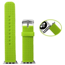 38 мм трава зеленая цвет изменить силиконовые сменный ремешок для наручных часов для Apple iWatch WB1103A38JB