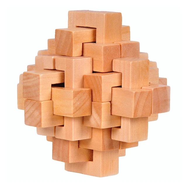 PUZZLE DE CUBO DE MADEIRA AMBER - Puzzles - Jogos - Catálogo de