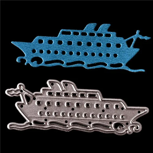 

Hot selling 6cm*2cm Simple Cruise Ship Metal Cutting Dies for Cards Scrapbooking Craft Album Decor