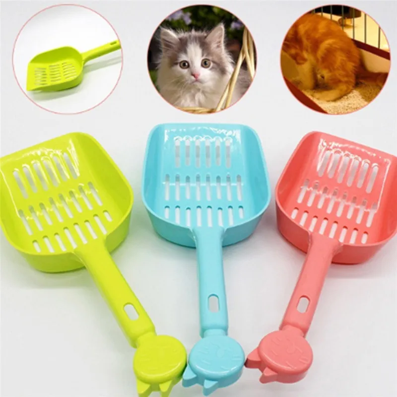 

Pet Supplies Cat Litter Scoop Thick Cat Shovel Pet Environment Cleaning Supplies Bedpan Toilet Accessories Random Color