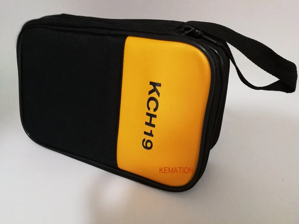 

KCH19 Double Layer Wrist Bag Softcase for Instrument Multimeters F15B F17B F5X Series Thermometer F707 Process Calibrator DT421X