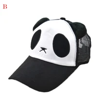 Новинка лета, унисекс, хлопковая бейсболка с пандой, с сеткой, для женщин, с милыми ушками, с изогнутыми полями, кепка s, Пляжная, мужская, Snapback, gorra hombre