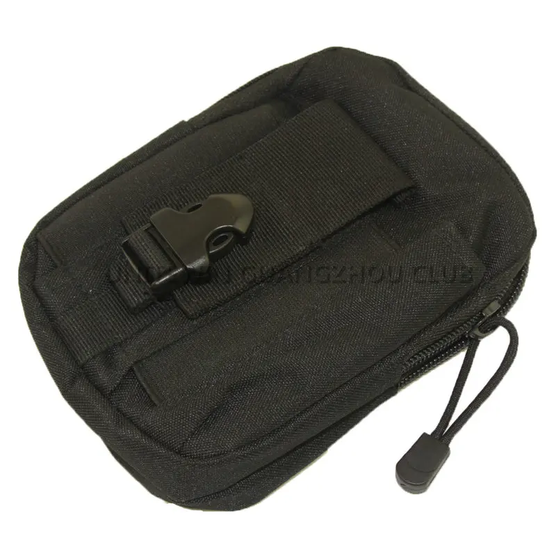 Высокое качество Molle тактический Чехол Открытый охотничий телефон маг сумка Военная Amry Magainze держатель - Цвет: Black