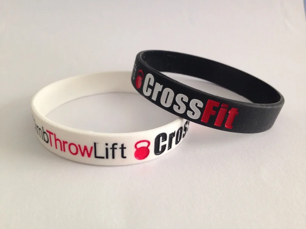 

Silicone bracelet CROSSFIT SquatJumpClimbThrowLift 202*12*2MM 1PCS Free Shiping