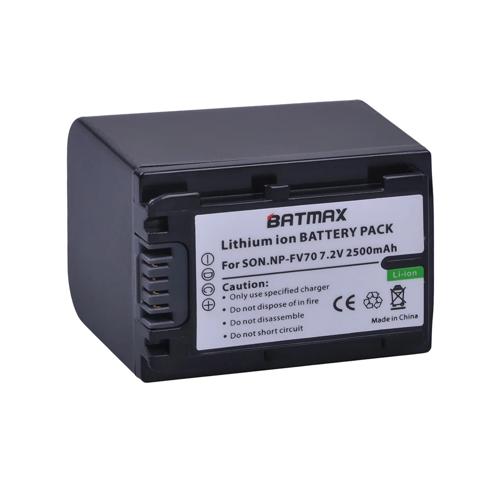 1Pack 2500mAh NP FV70 NP FV70 NPFV70 battery for Sony NP FV50 FV30 HDR CX230 HDR