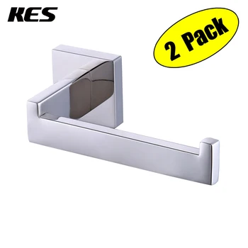 

KES Toilet Paper Holder RUSTPROOF Stainless Steel Bathroom Tissue Towel Hanger Wall Mount Polished/Brushed 2 PCS