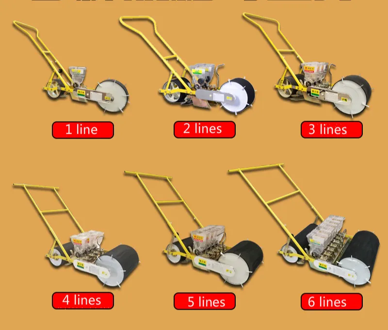Perfect Hand seeder three line Vegetable carrots spinach rape carrot ginseng spinach cabbage spinach wheel machine seed plant tool 3