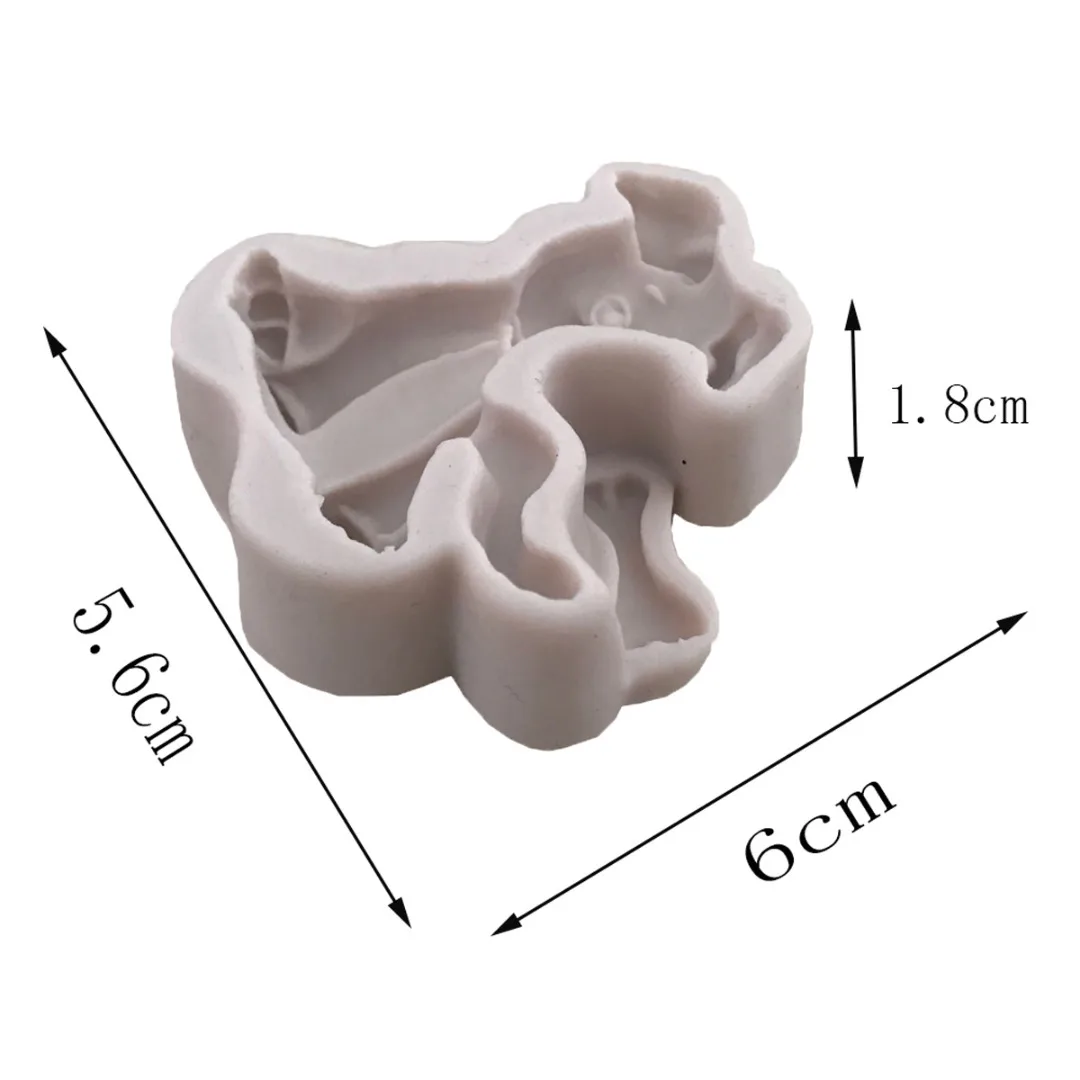 3D Dog Silicone Fondant Mold Cake Decoration Tools Chocolate Gumpaste Mould for Fondant, Gum Paste, Chocolate, Crafts