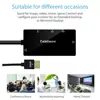 CableDeconn HDMI to HDMI VGA DVI Display Simultaneously Adapter 3.5mm Jack Audio With Micro USB Power  Adapter Cable for Laptop ► Photo 3/6