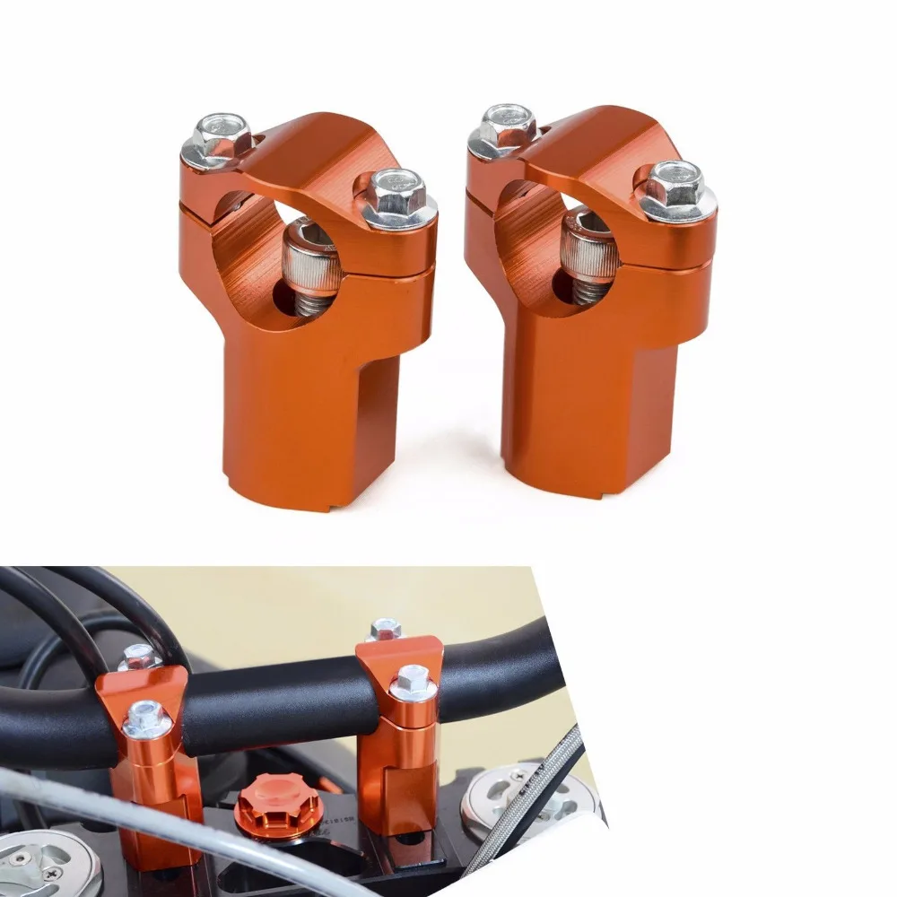 52mm CNC Handlebar Support Clamp Risers Bar Mount Clamp For KTM SX SX F