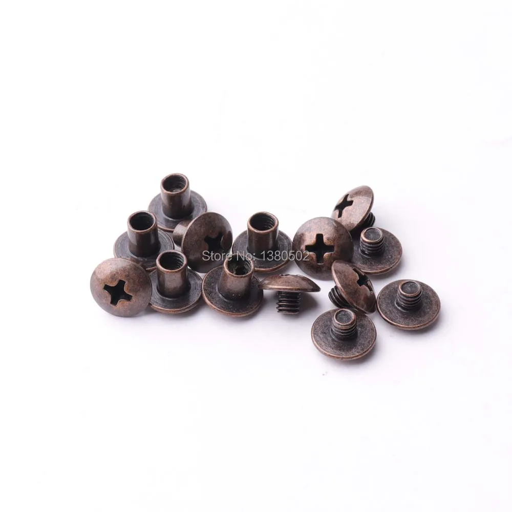 20sets 10mm copper color Double sided rivets metal garment rivet for