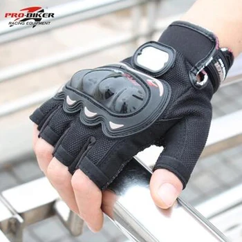 

Motorcross Motorcycle Riding Gloves PRO-BIKER Half Finger Moto Gloves Summer Breathable Non-slip Kinght Protection Equipment
