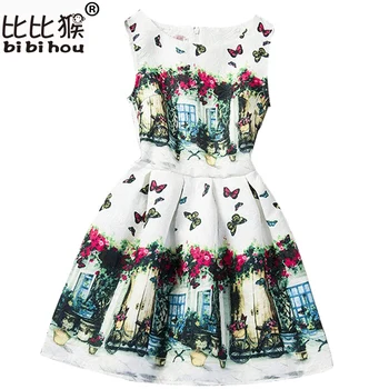 

2019 Dresses for Girl Summer Print Kids 12 Years Old Dresses Girls Clothes Party Teenagers Princess Dress Vestidos Nina Clothes