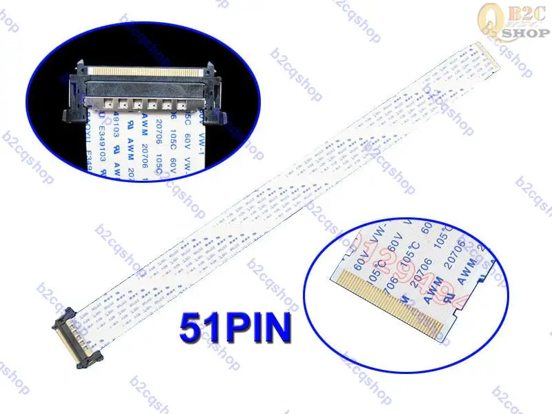 51pin 4K HD Panel Common Universal FFC Cable for TV Monitor Screen display 300mm | Электроника