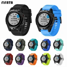 FIFATA 26 22 20mm Smart Watchband Strap For Garmin Fenix 5X 5 5S 3 3HR D2 S60 GPS Watch Quick Release Silicone Easyfit Wristband