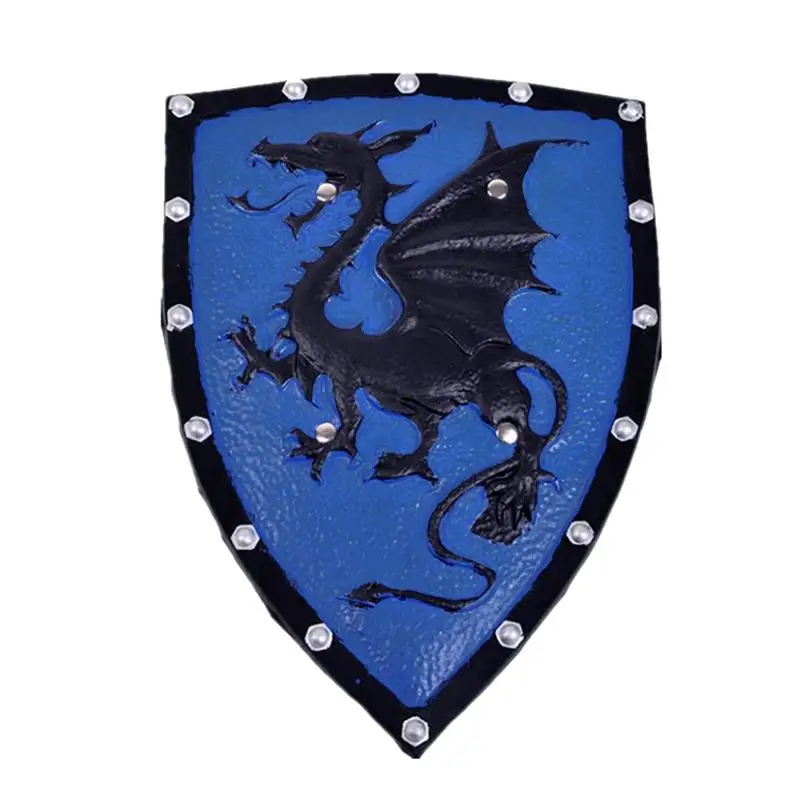 

Artificial Shield Dragon Pattern Medieval Lively Durable Shield Decoration for Halloween Party Cosplay Role Play
