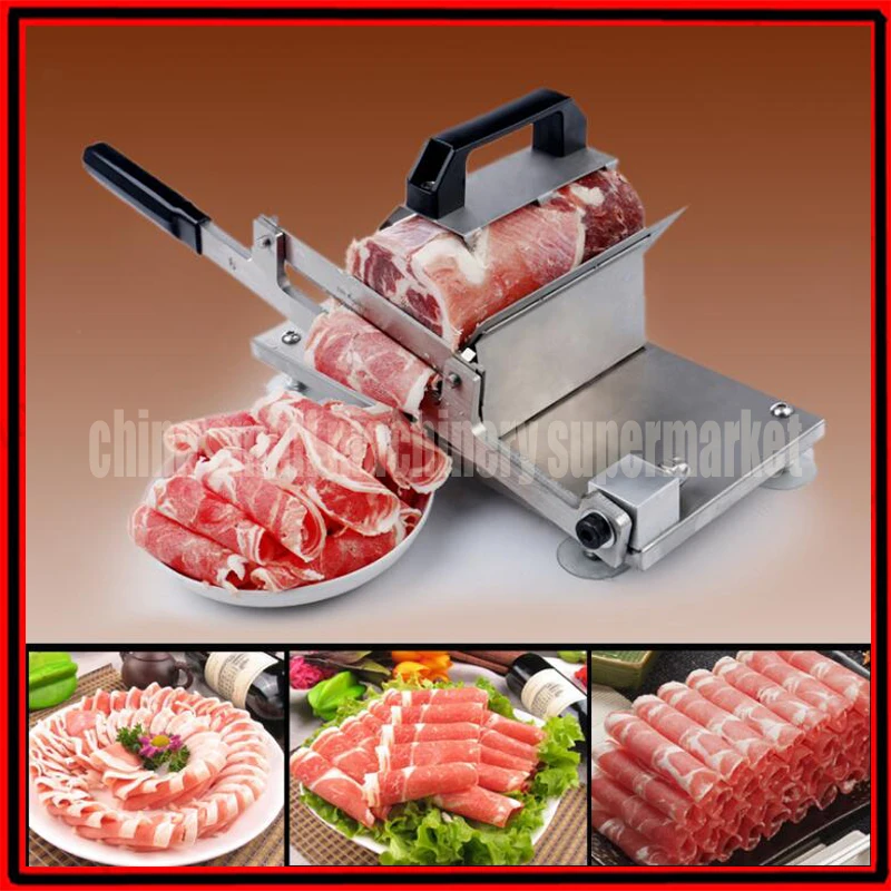 YSMS 200 stainless steel Meat Slicing Machine,handle meat cutting