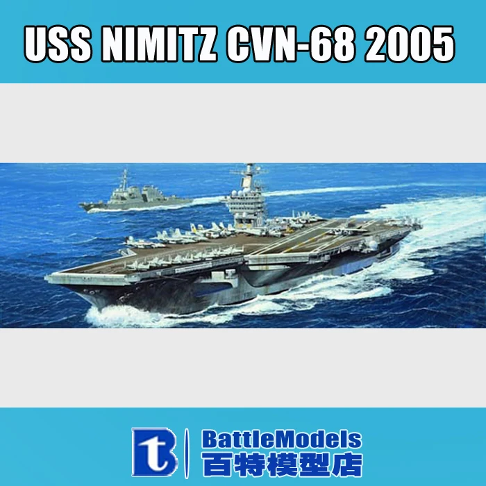 

Trumpeter MODEL 1/700 SCALE  military models #05739 USS NIMITZ CVN-68 2005 plastic model kit