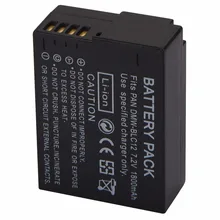 1800mAh Replacement Battery DMW-BLC12 DMWBLC12 For Panasonic Lumix G6 G5 G7 FZ1000 Battery Pack
