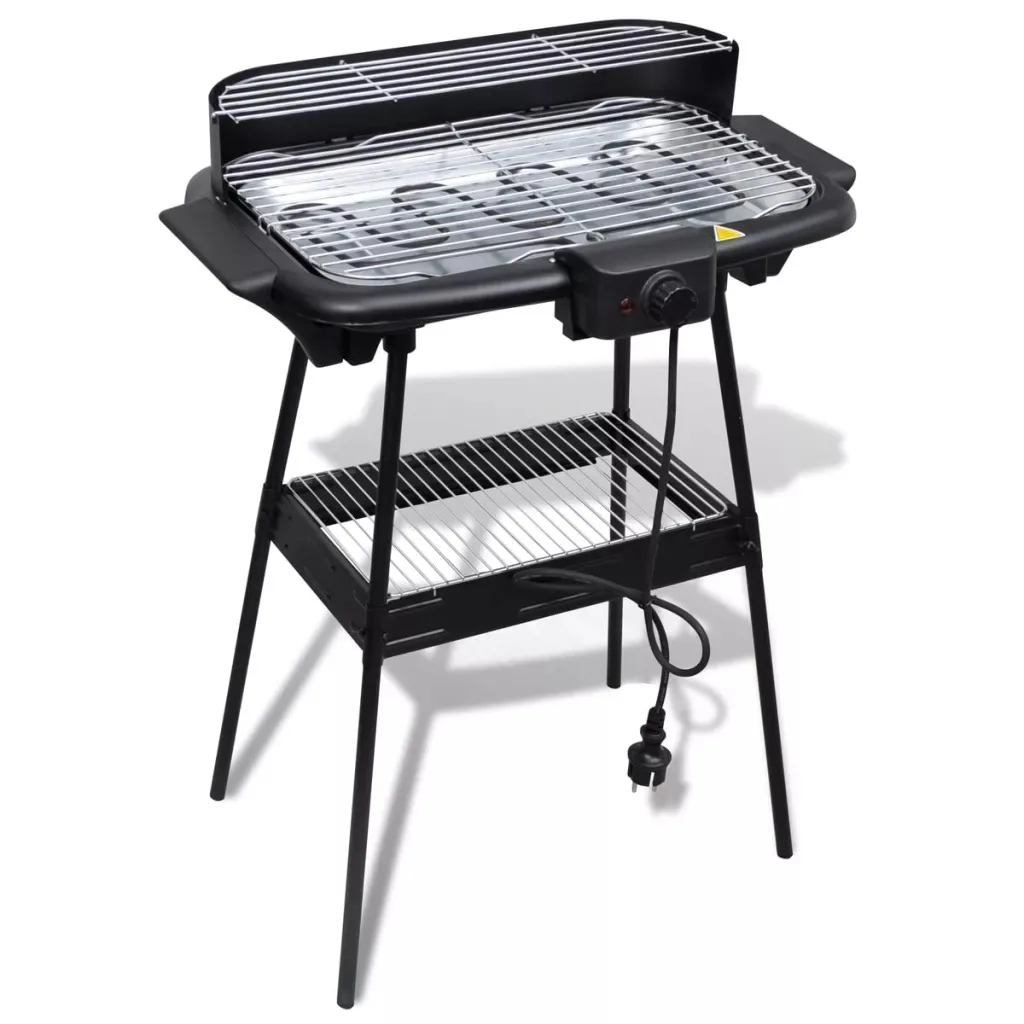

vidaXL Electric Barbecue Rectangular Grid for Garden Outdoor Cooking Stove Durable Convenient to Use Family BBQ Party Grill