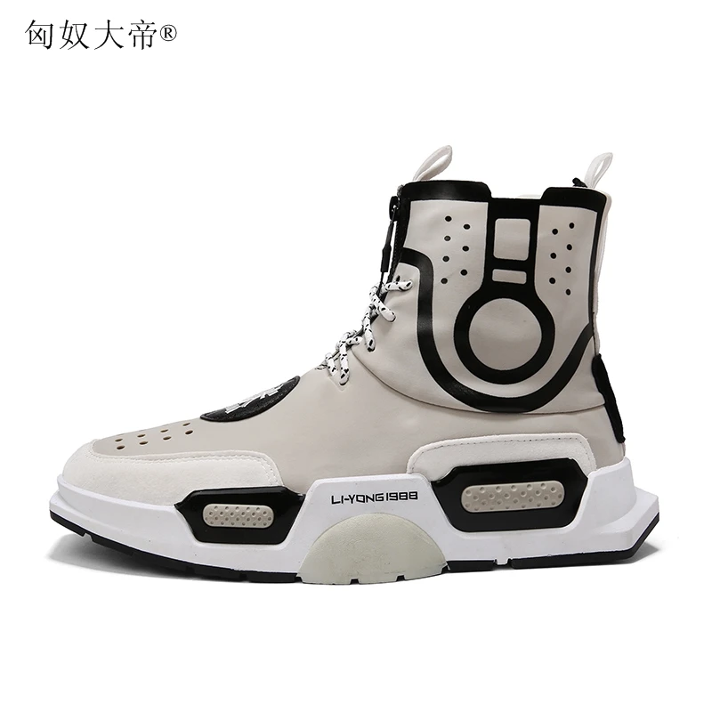 Chaussures multi Nouveau Mode Automne 2018 Marque Cheville Gratuite Chaud Lacent Noir Hommes En De Bottes Cuir Hiver Coton Livraison gris EDWH29I