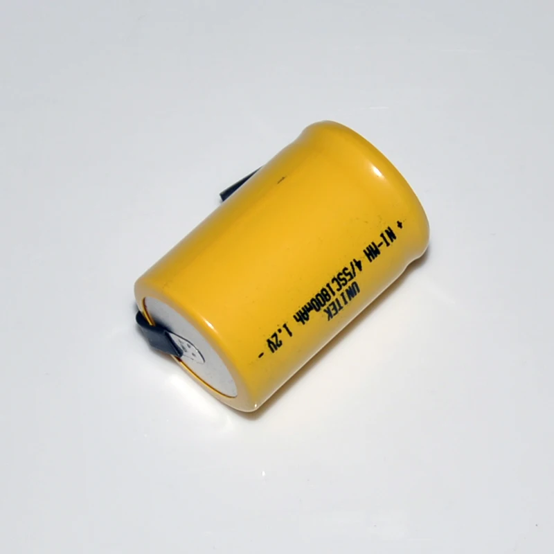 12 шт. Sub C 4/5SC 1 2 V перезаряжаемая батарея 1800mah 4/5 SC Ni MH nimh никель металлогидридный