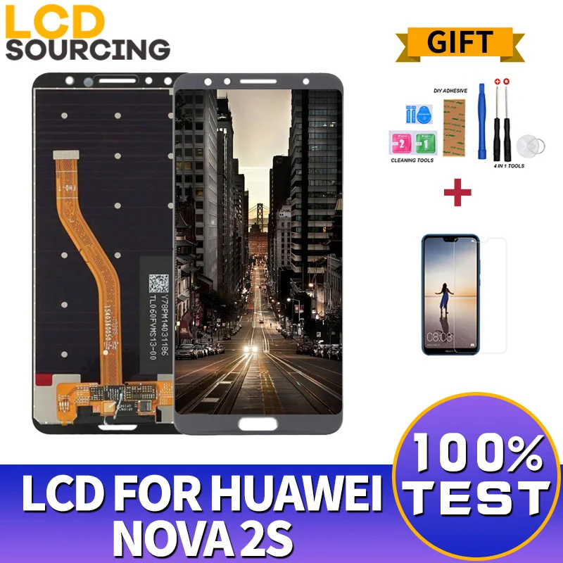 6.0 inch For Huawei Nova 2S LCD Display HWI-AL00 HWI-TL00 Touch Screen Digitizer Assembly 2s Replacement | Мобильные телефоны и