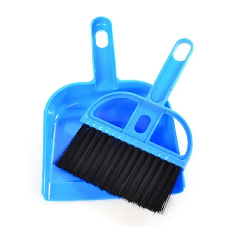 

1 Set Mini Besom Dustpan Cleaning Kit Tools Mini Size Plastic Keyboard Clean Dust Picker Jewelry Homework Tool