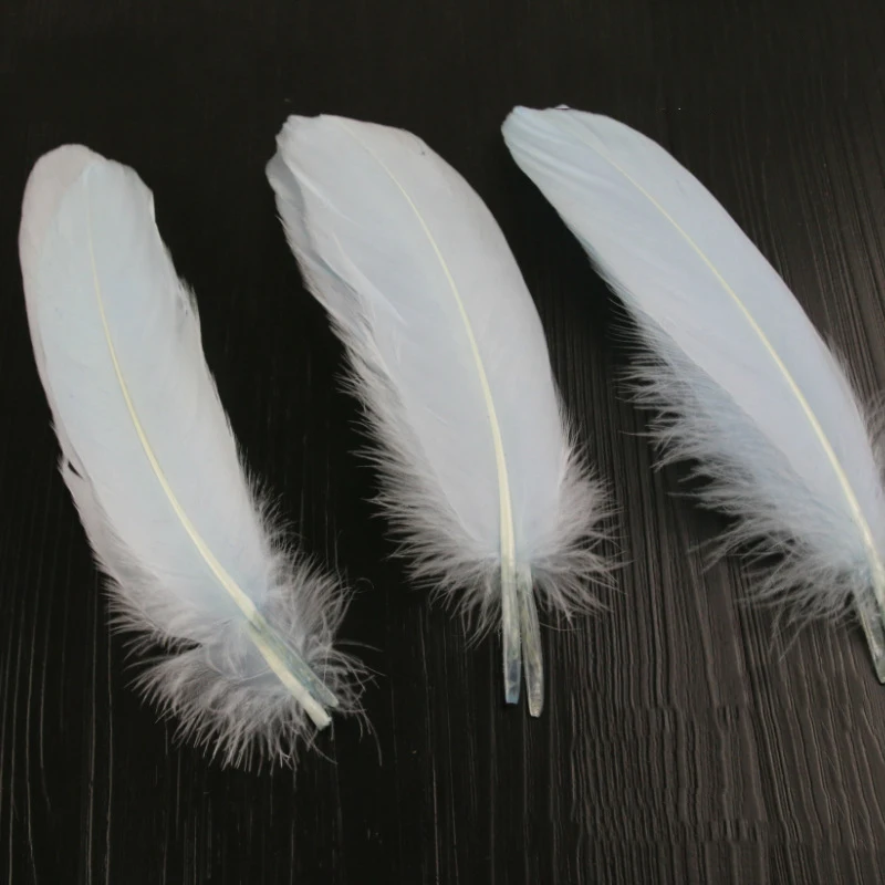 50 шт. белый красивый большой гусиных перьев 15-22 см высококачественное перо Разноцветные перья для продажи Свадебные украшения дома