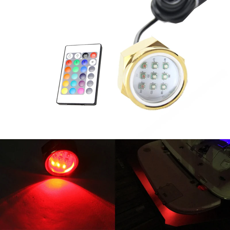 Новый морской части 27w светодиодные подводные сливную пробку освещения RGB светодиодные морской свет без сверления отверстия светодиодный свет дренажной пробки/яхты свет Новый морской части 27w светодиодные подводные сливную пробку освещения RGB светодиодные морской свет без сверления отверстия светодиодный свет дренажной пробки/яхты свет