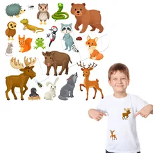 Мультфильм Parches животные детские наклейки моющиеся DIY аппликация пользовательские теплопередачи железа на парках