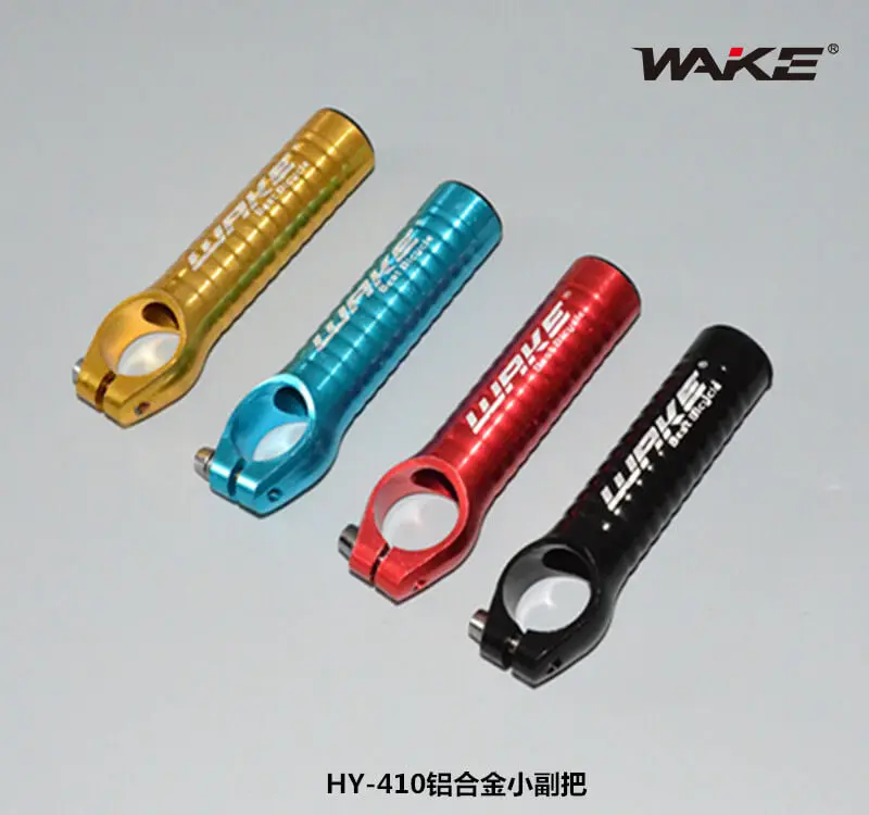 cheap Wake 22.2*105mm Bar End Aluminium Alloy Road Mountain Bike MTB Folding Bicycles Handlebar Handle Bar Ends 4 Color