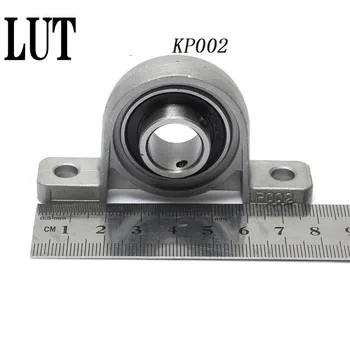 

High quality 2pcs 15mm caliber Zinc Alloy mounted bearings KP002 UCP002 P002 insert bearing pillow block bearing housing
