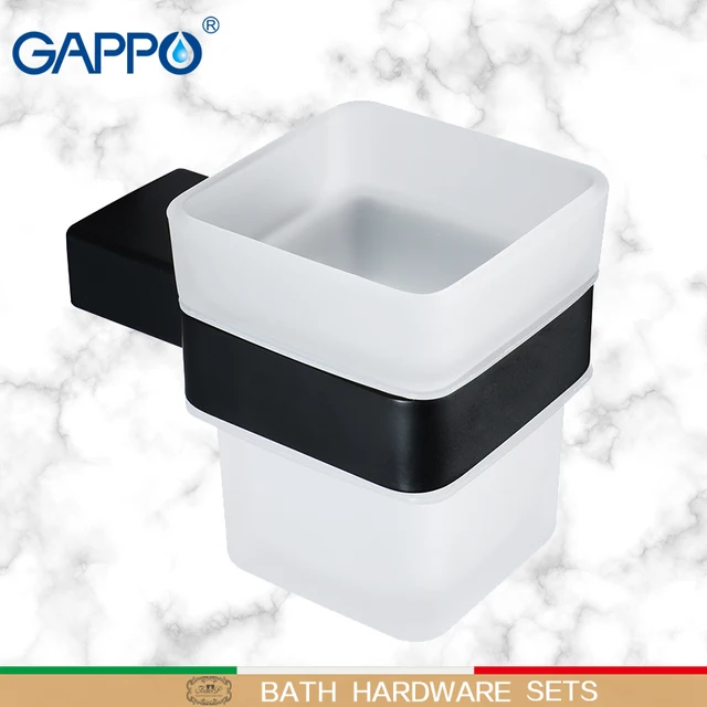 Gappo Cup Tumbler Holders Wall Mounted Accessories Bathroom Cup Holder Bathroom Brush Cup Holders In Cup Tumbler Holders From Home Improvement On