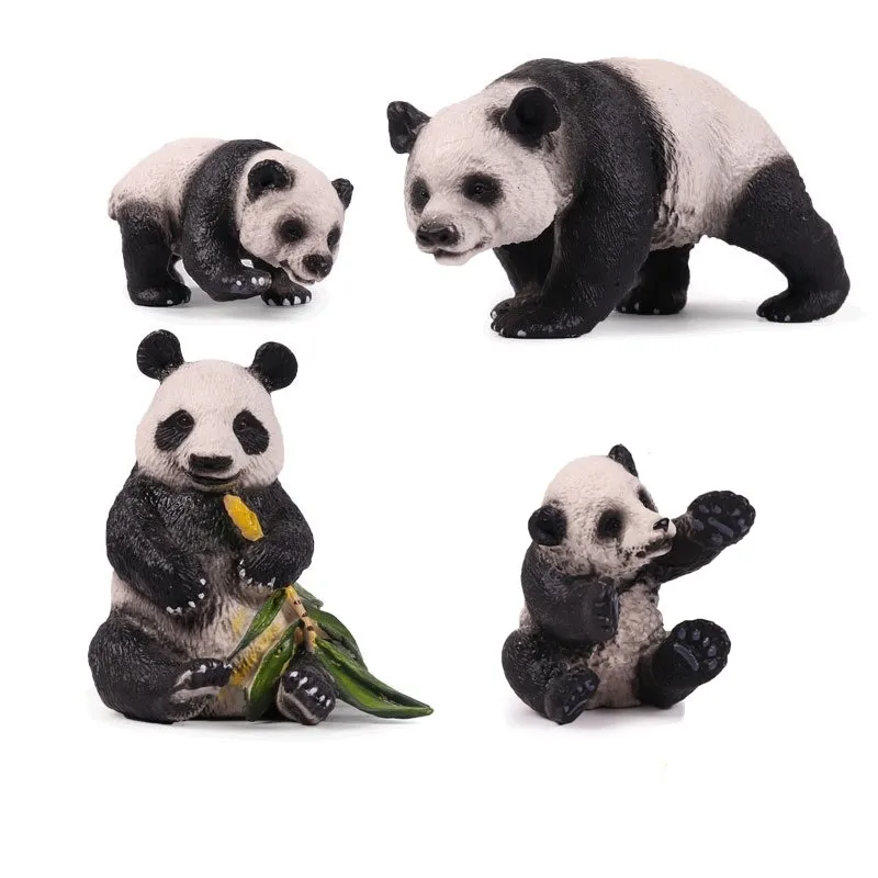 Buy kawaii Panda Animal Figurines For Garden Plastic Accessories Office Desk