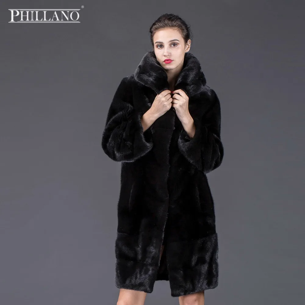 Продажа 2016 PHILLANO Зимнее Пальто для Женщин Высокого Качества Норки Скандинавия