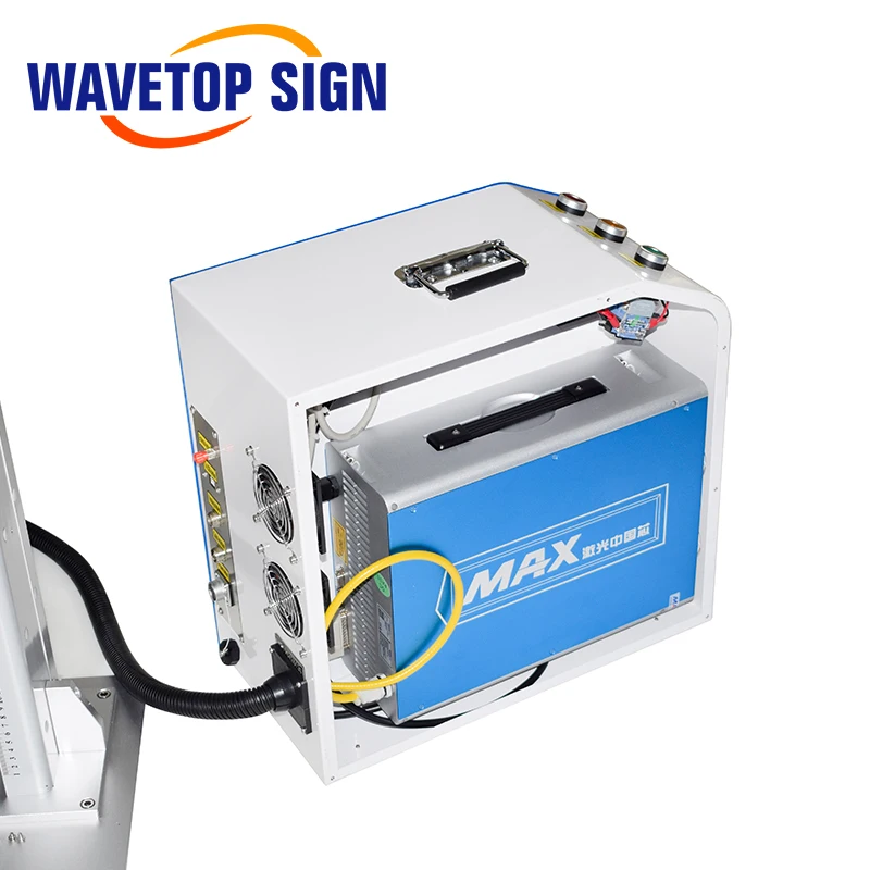 WaveTopSign 20 Вт сдвоенный тип алюминиевый корпус волоконно лазерная маркировочная