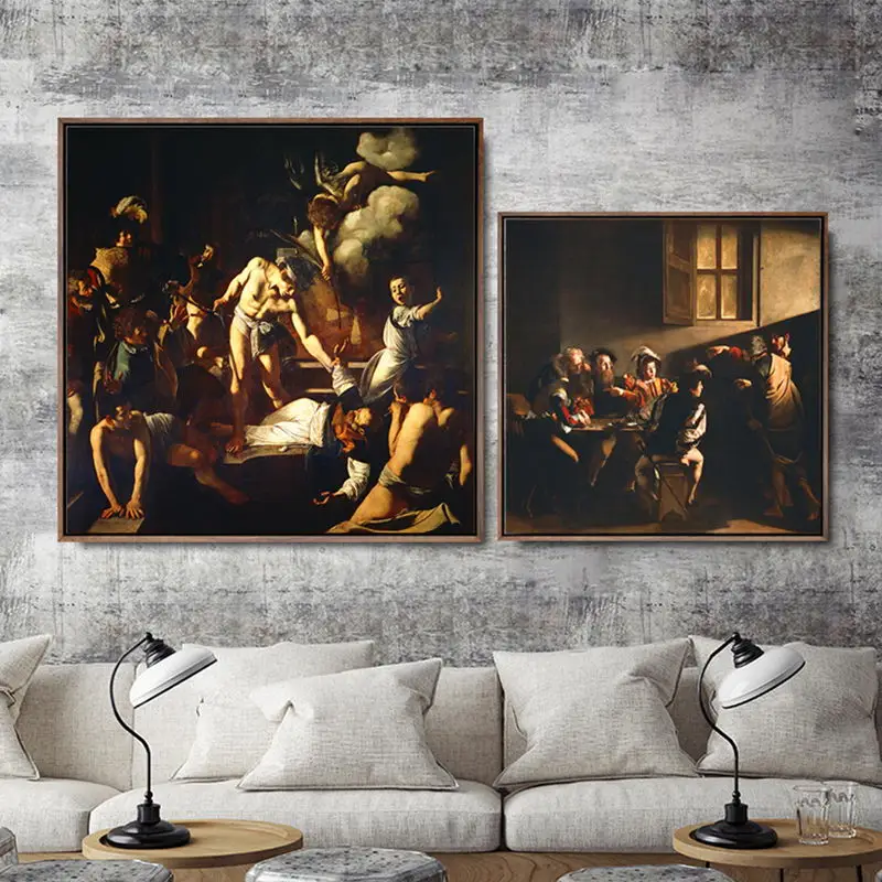 

Modular Nordic Prints Pictures Home Decoration Caravaggio Character Paintings For Office Simple Style Canvas Poster Wall Artwork