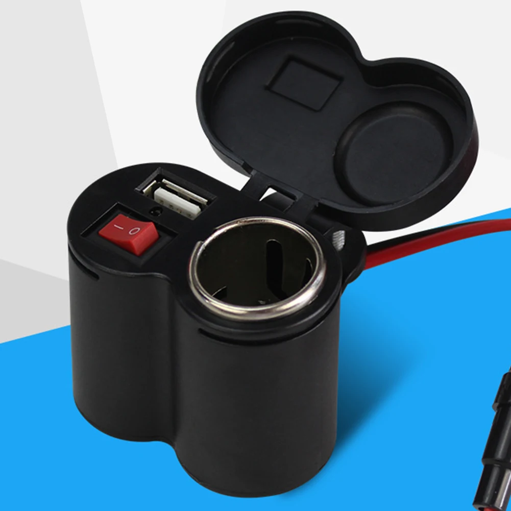 

New Auto Motorcycle USB Adapter Charger 12/24 V Cigarette Lighter Motorcycle Charger For Mobile GPS