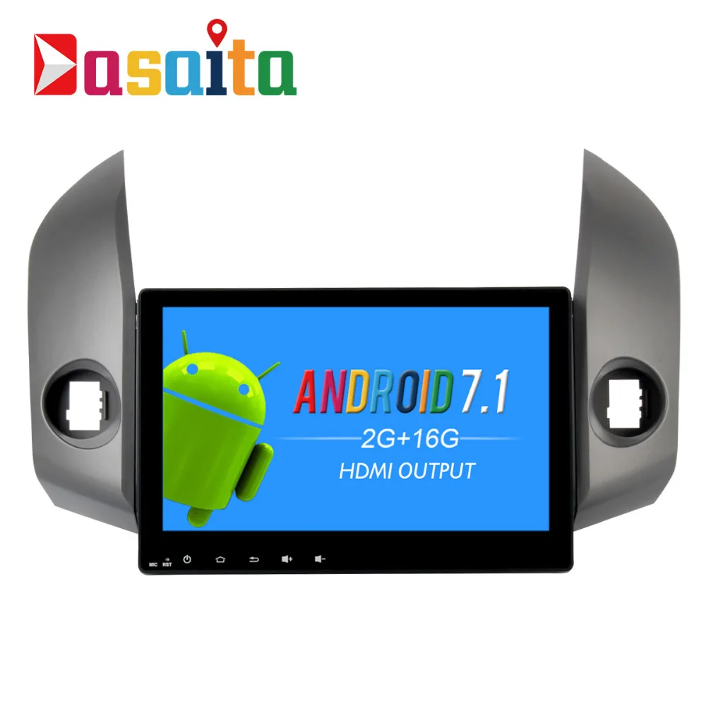 Dasaita 10 2 &quotAndroid 8 1 автомобиль gps плеер Navi для Toyota RAV4 2007 2012 с г + 16 4 ядра без DVD Авто