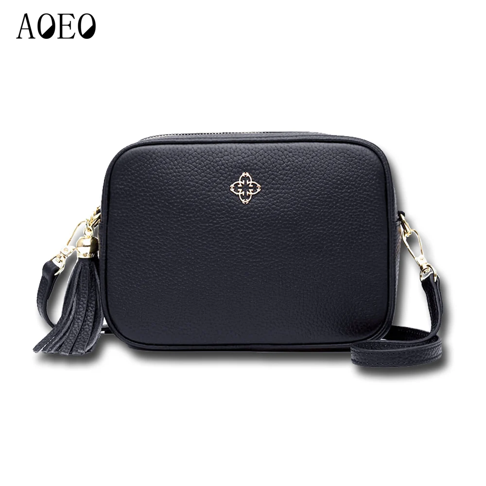 AOEO Ladies Crossbody Bag Luxury Handbags Women Shoulder Bags Designer Genuine Leather Big Calfskin Messenger Bag Female Girls AOEO Ladies Crossbody Bag Luxury Handbags Women Shoulder Bags Designer Genuine Leather Big Calfskin Messenger Bag Female Girls