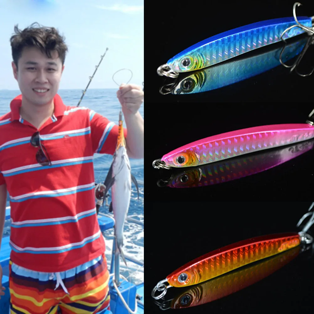 

1Pc 40g Sea Fishing Hard Lure SliceJig Bait Spoon Metal Lure Fishing Spoon Fishing Tackle Metal Jigging